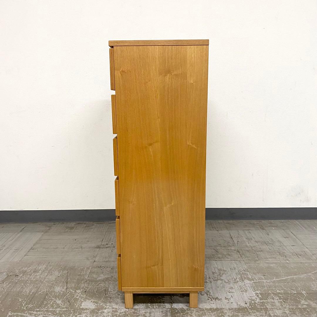 MUJI 無印良品 チェスト 引き出し 収納 6段 タモ材突板