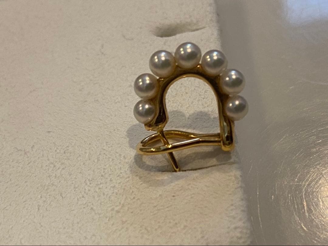 ミキモトフープピアス　K18片方のみ