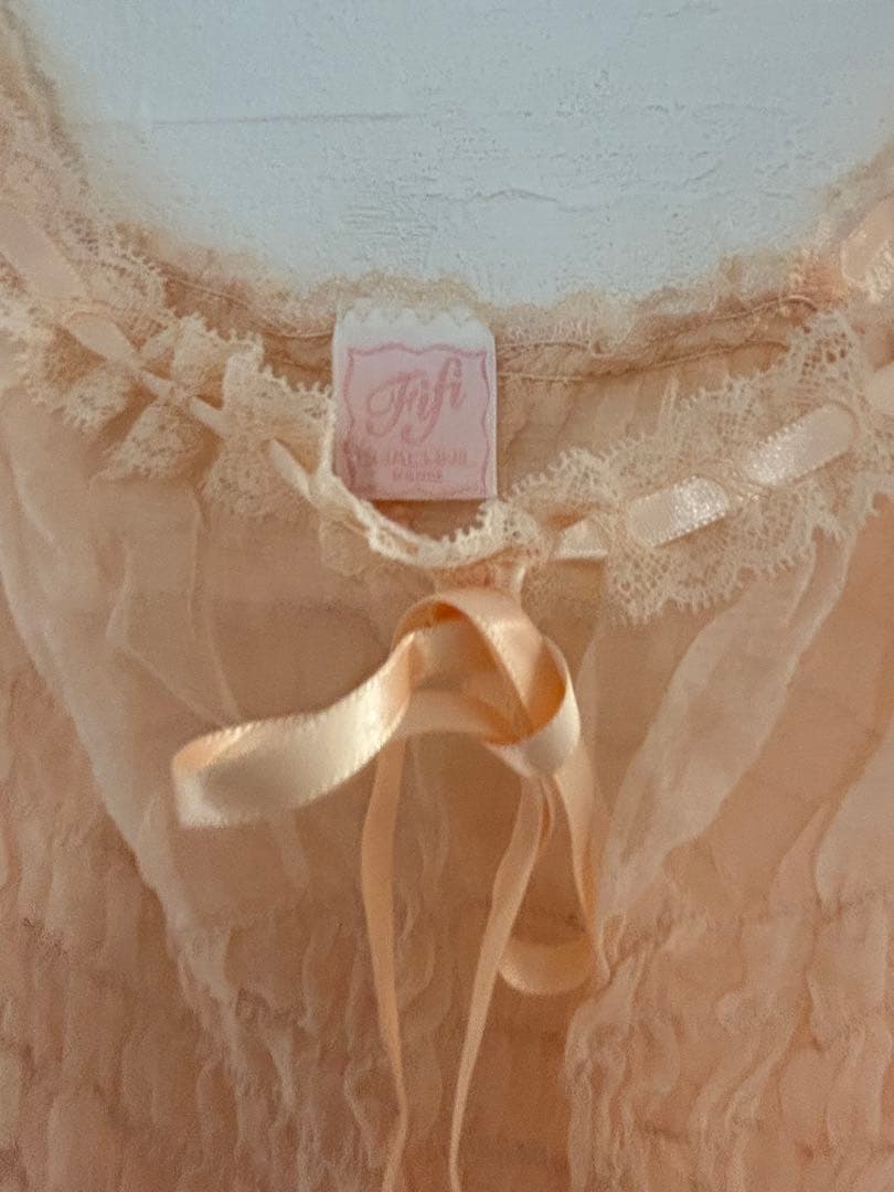 【新品】レア‼️Fifi chachnil ピンク シフォン キャミソール