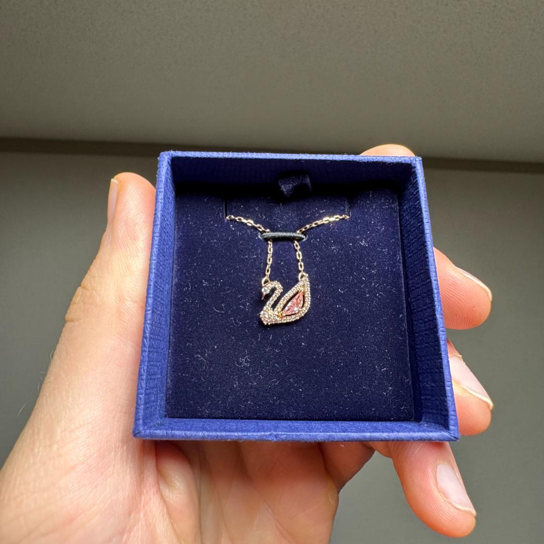 【極美品】スワロフスキー アイコニック・スワン ネックレス アジャスター付