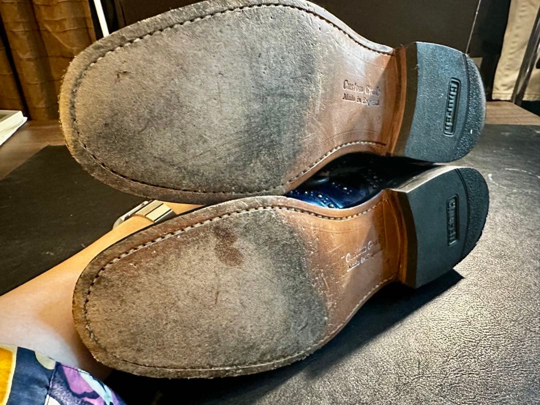 F*e様 Church's バーウッド2Sスタッズ ドレスシューズ　コバルト70