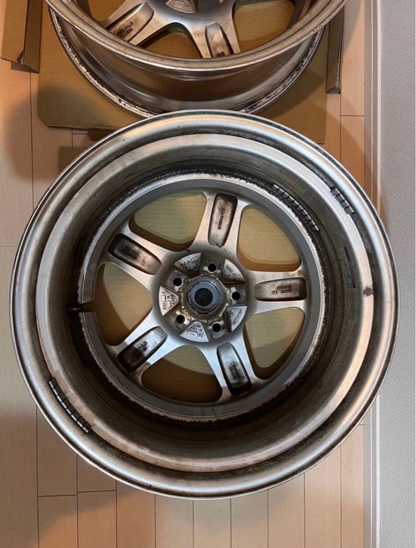 4本　AME シャレンVFX 20インチ シルバー 5スポーク　深リム