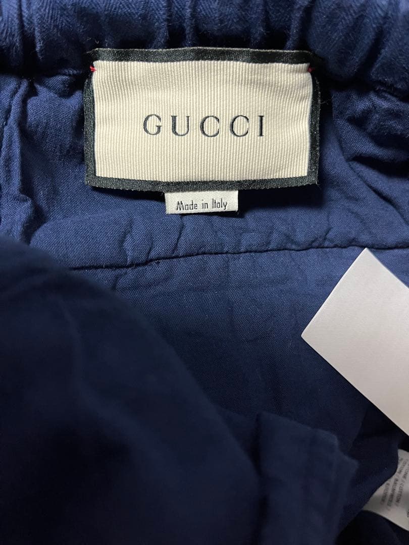 GUCCI ネイビー カーゴパンツ