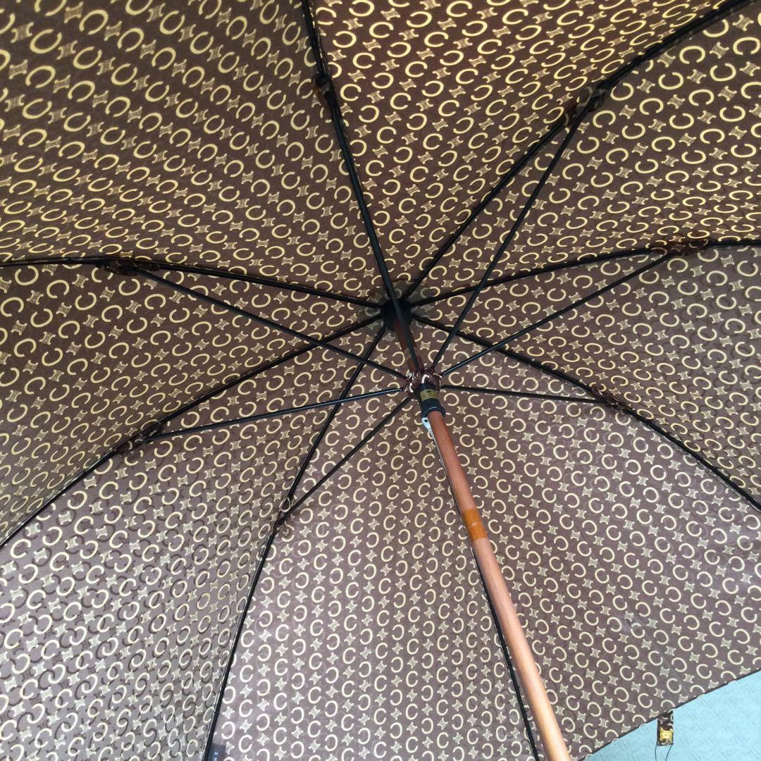 CELINE セリーヌ 長雨傘 未使用品 ブラウン系