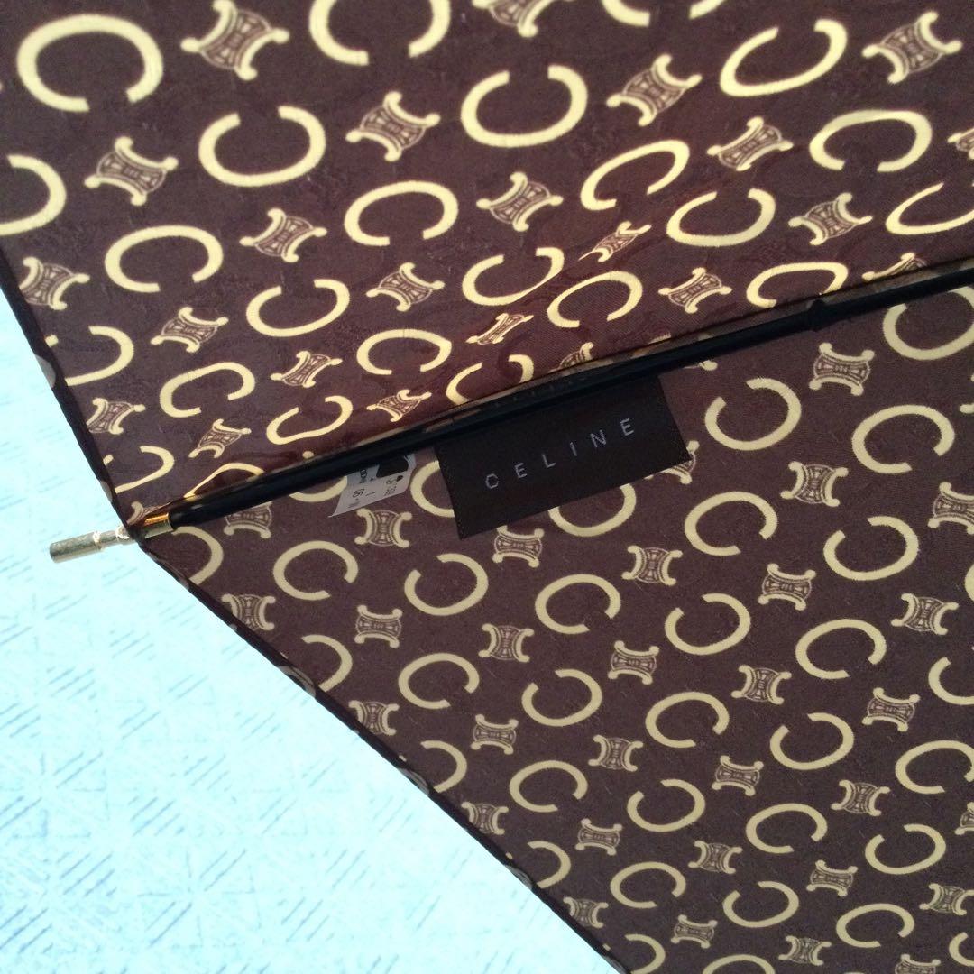 CELINE セリーヌ 長雨傘 未使用品 ブラウン系