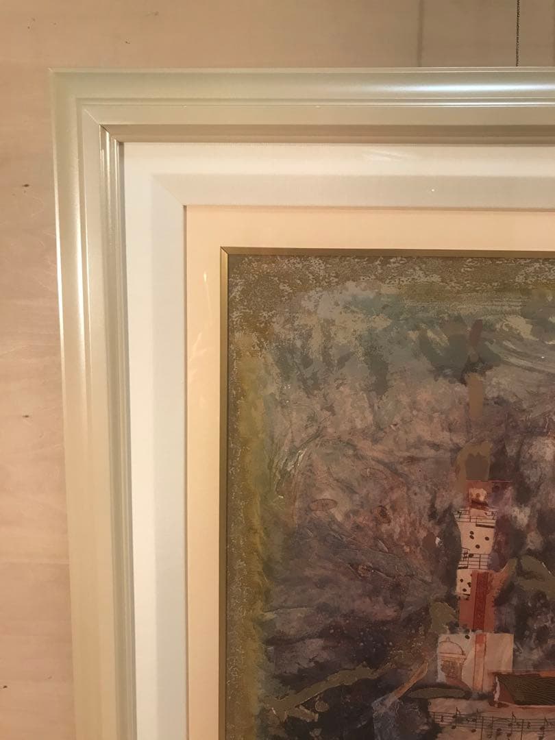 ニッサンインゲル「大聖堂」シルクスクリーン＋コラージュ　直筆サイン・作品証明書有