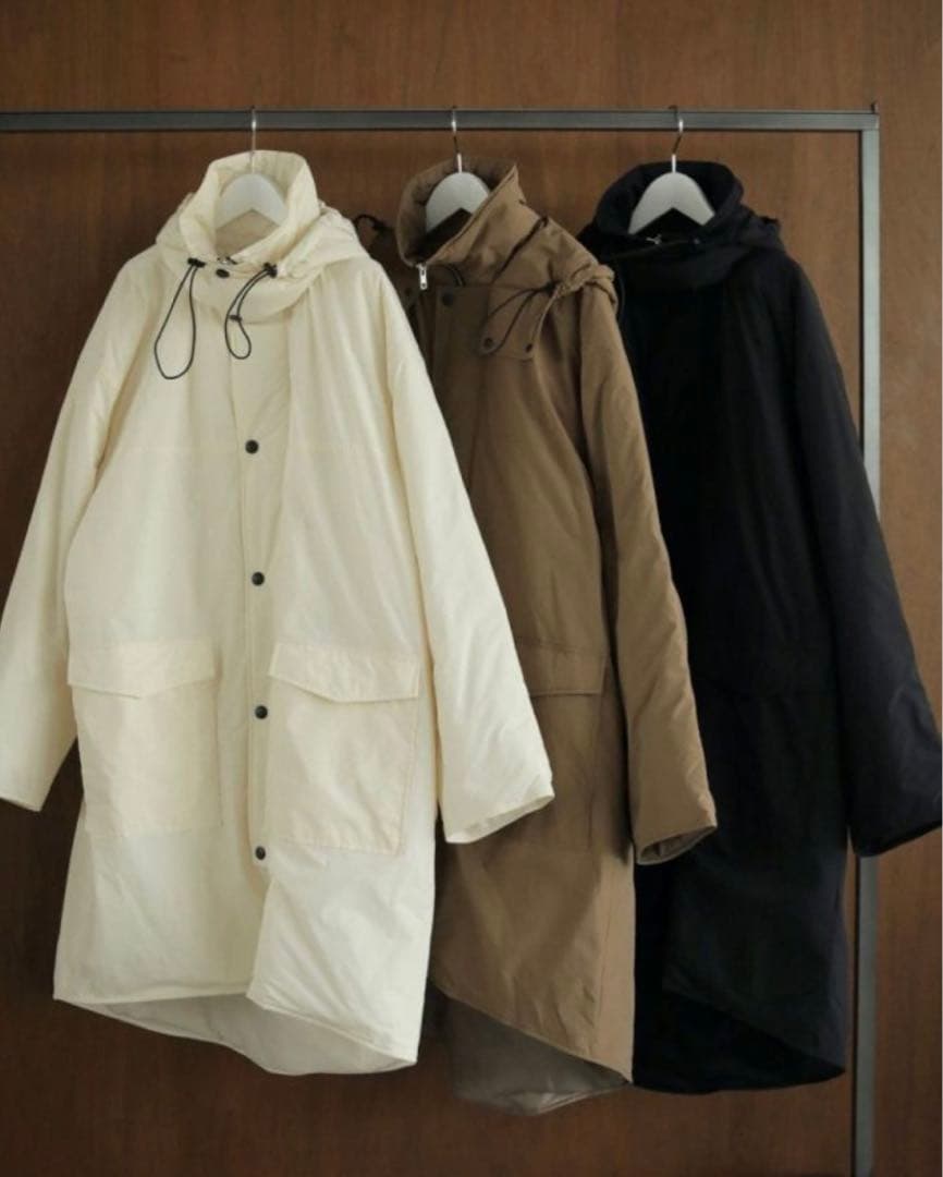 新品‼️ ANUKE アンヌーク　Hooded Coat サイズ36 ブラック