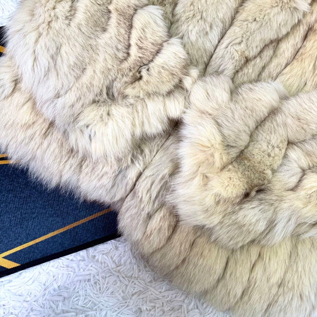 ROTINY×SAGA FOX ブルーフォックス　ファーコート　クロップド　毛皮