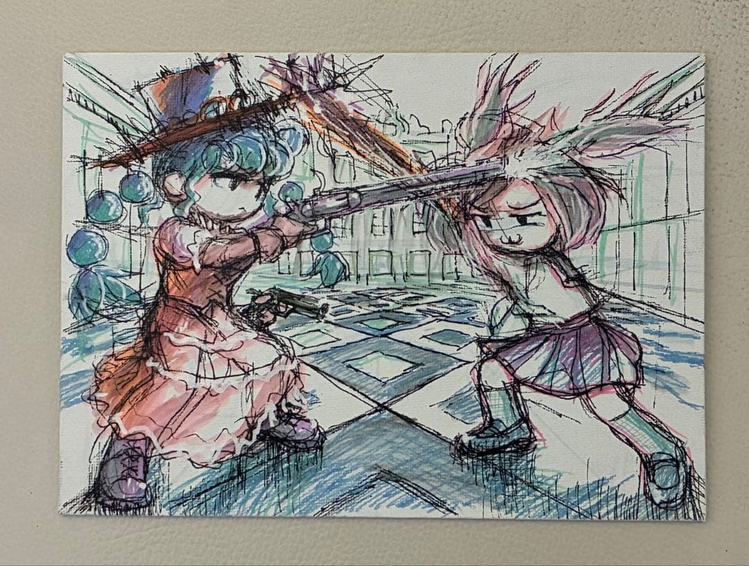 絵　「幸せは赤い色をしている」