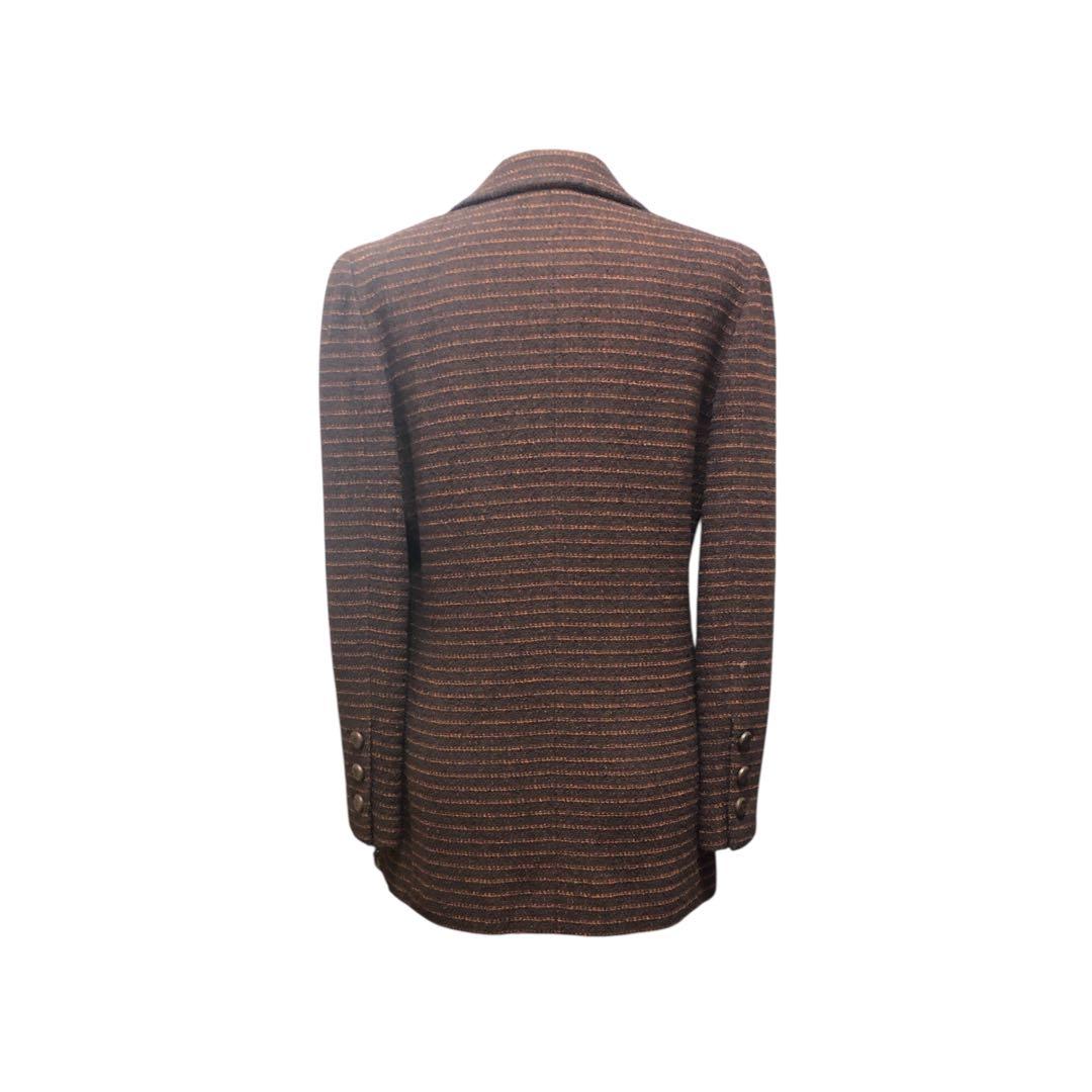 CHANEL ブラウン テーラードジャケット Pコート