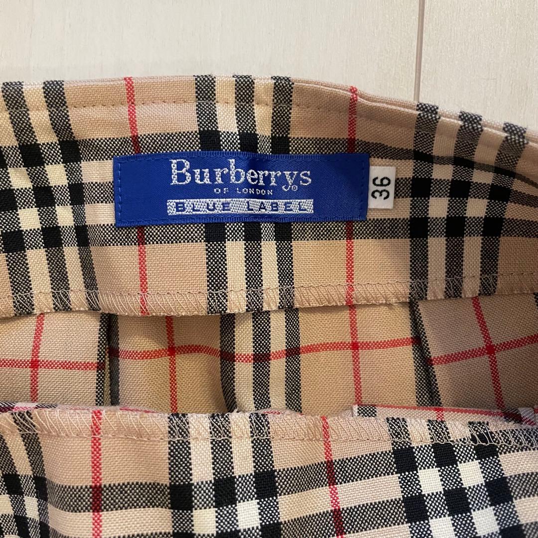 Burberry バーバリーブルーレーベル プリーツミニスカート サイズ36