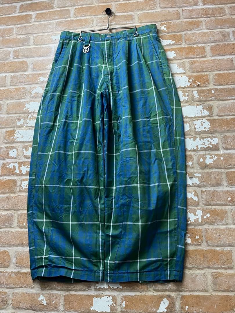 ROLLING CRADLE スラックス　チェックスラックス　ワイドスラックス