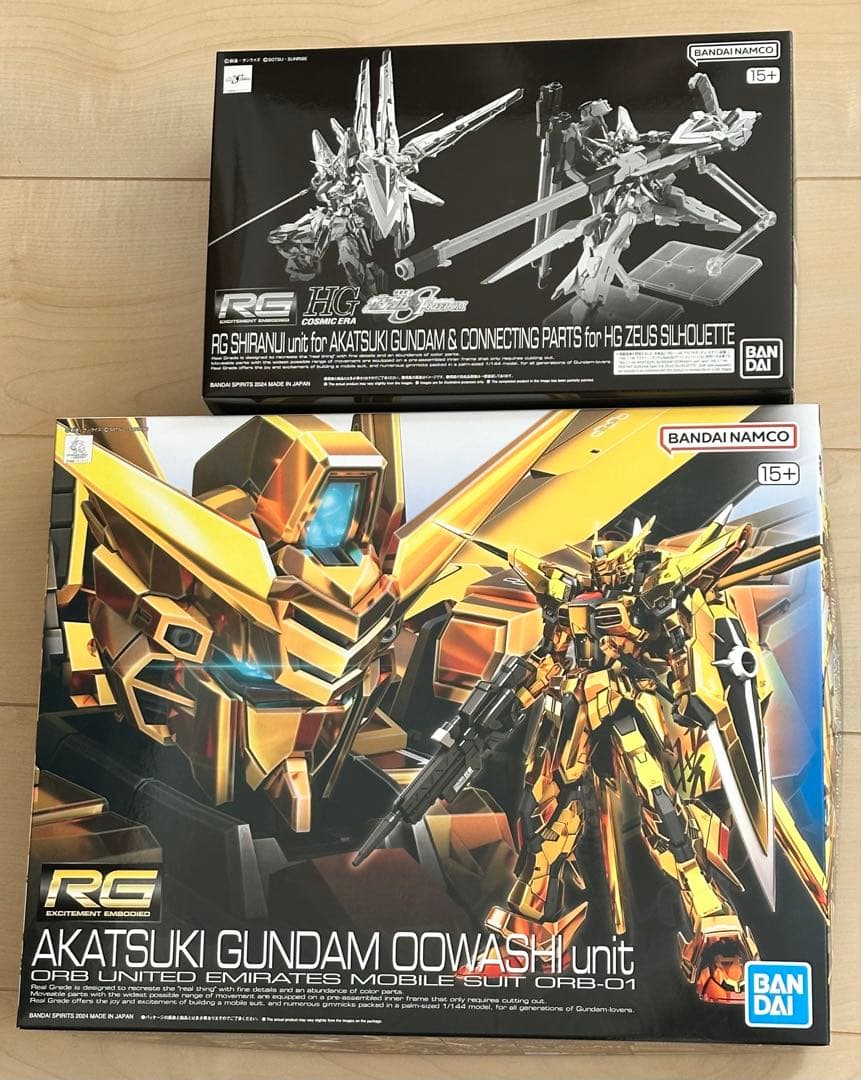 た*ー様 ＲＧ 1/144 アカツキ & シラヌイパック ゼウスシルエット用接続