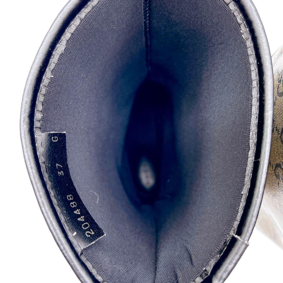 【GUCCI】グッチ GGスプリーム レインブーツ size37 箱付き