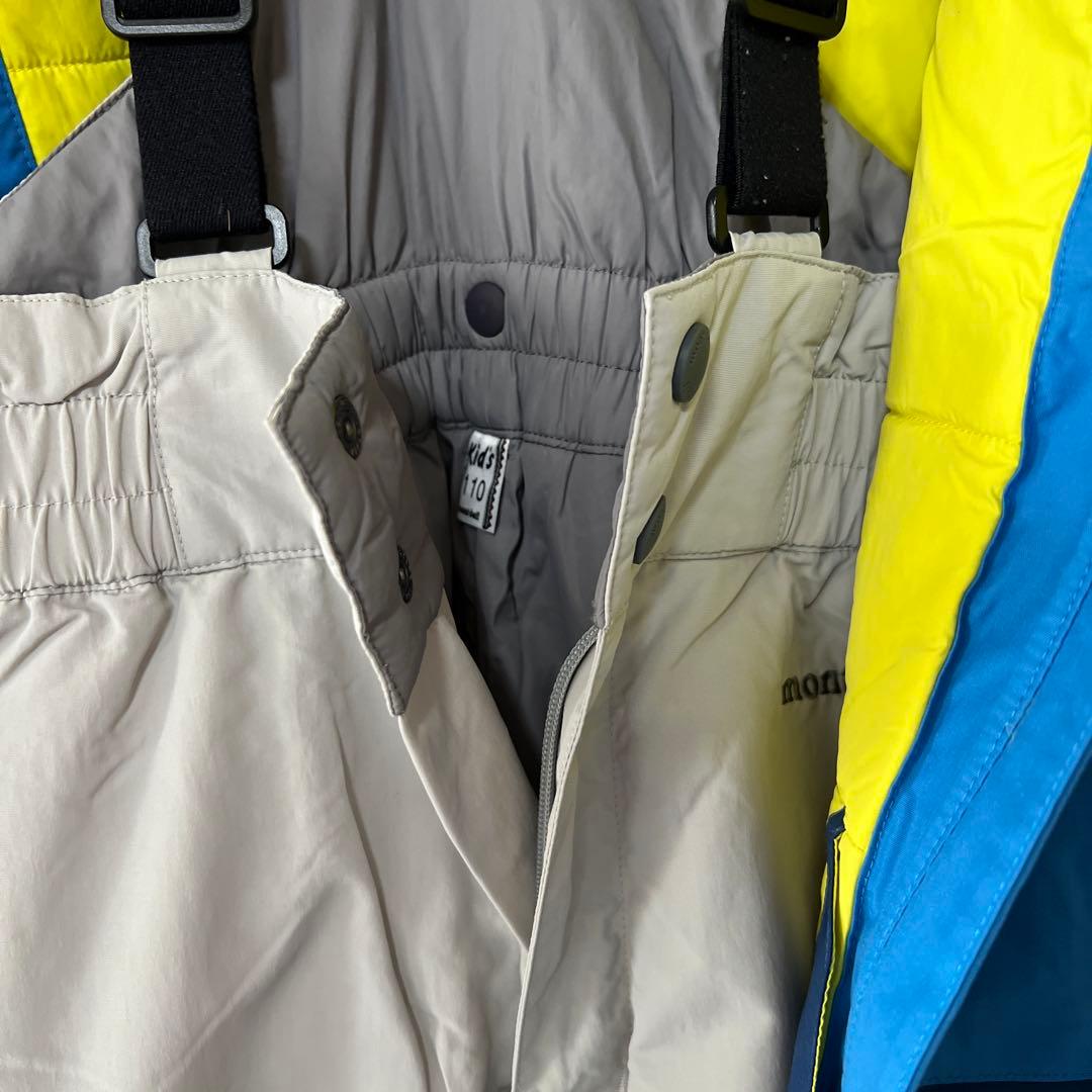 子ども用スキーウェア上下 青 110サイズモンベル