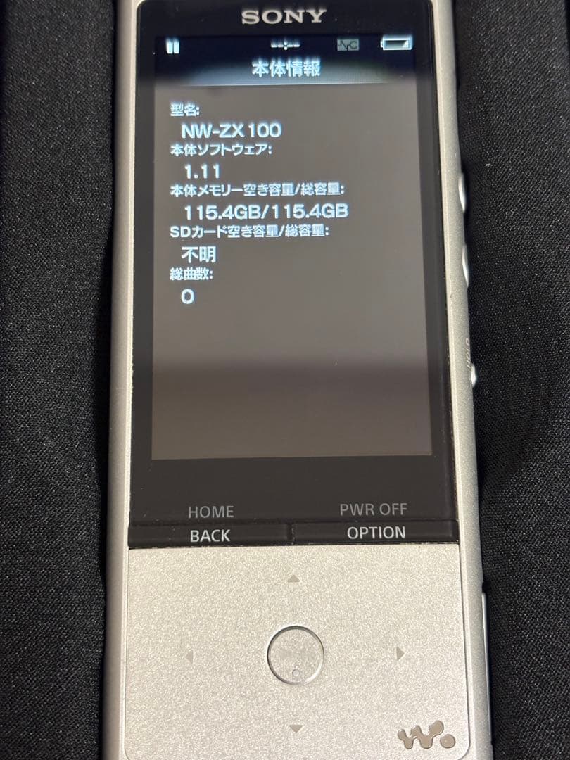 SONY ウォークマンNW-ZX100 デジタルオーディオプレーヤー 128GB
