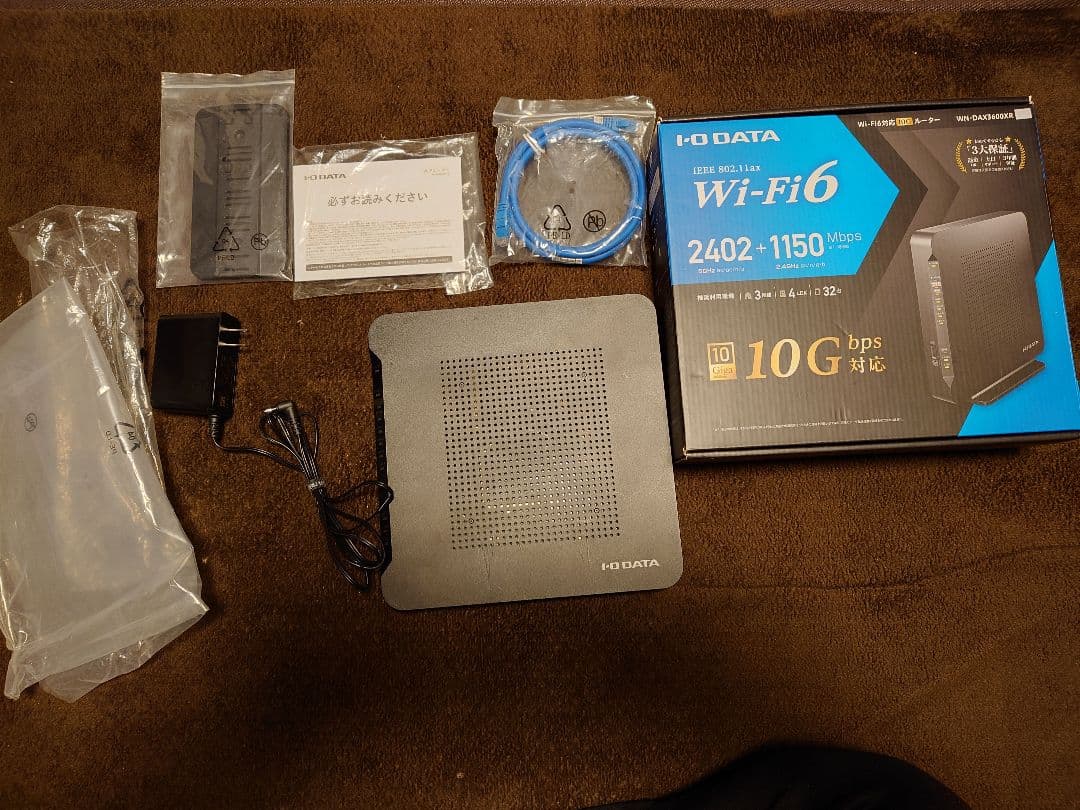 I-O DATA WN-DAX3600XR ＋ TP-LINK TX401