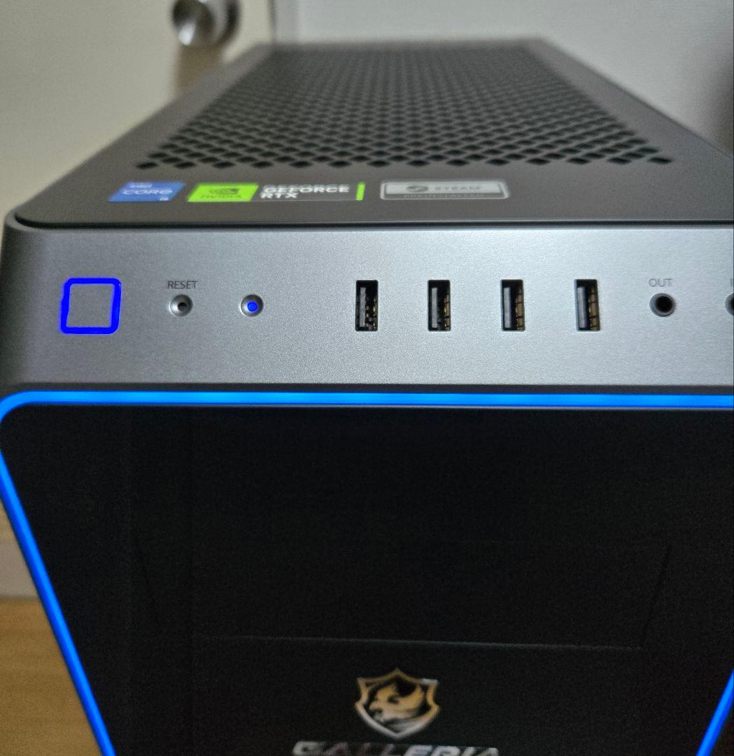 美品 高性能 ゲーミングpc GALLERIA 4060モンハンワイルズ