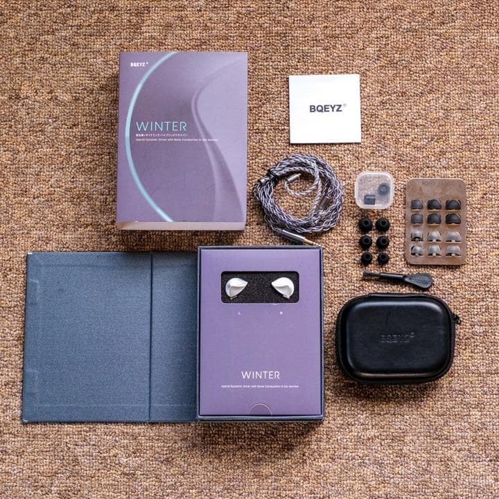 BQEYZ Winter（シルバー / 4.4mmプラグ）イヤホン