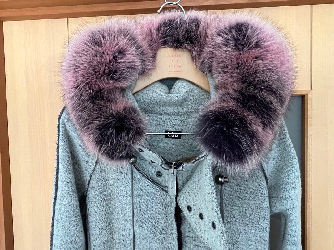L.G.B ルグランブルーラクーンファー ロングスリーブパーカー　美品✨サイズ1