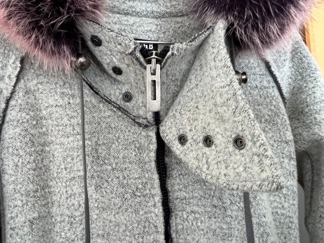 L.G.B ルグランブルーラクーンファー ロングスリーブパーカー　美品✨サイズ1