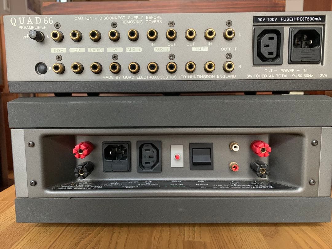 QUAD66プリアンプ＋606Ⅱパワーアンプ＋リモコンセット 完動品