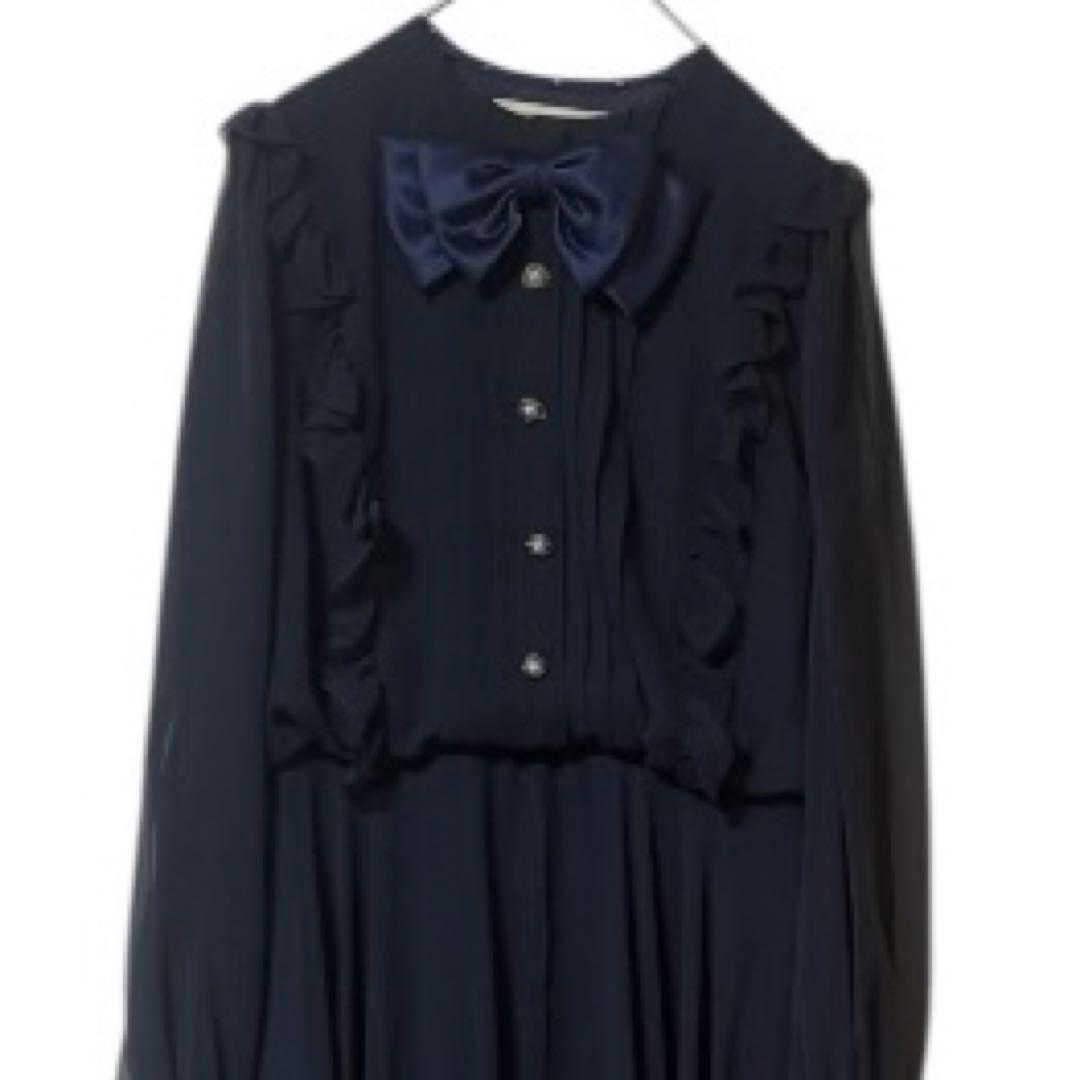 KIMIJIMA キミジマ ロングワンピース シースルー フリル シフォン