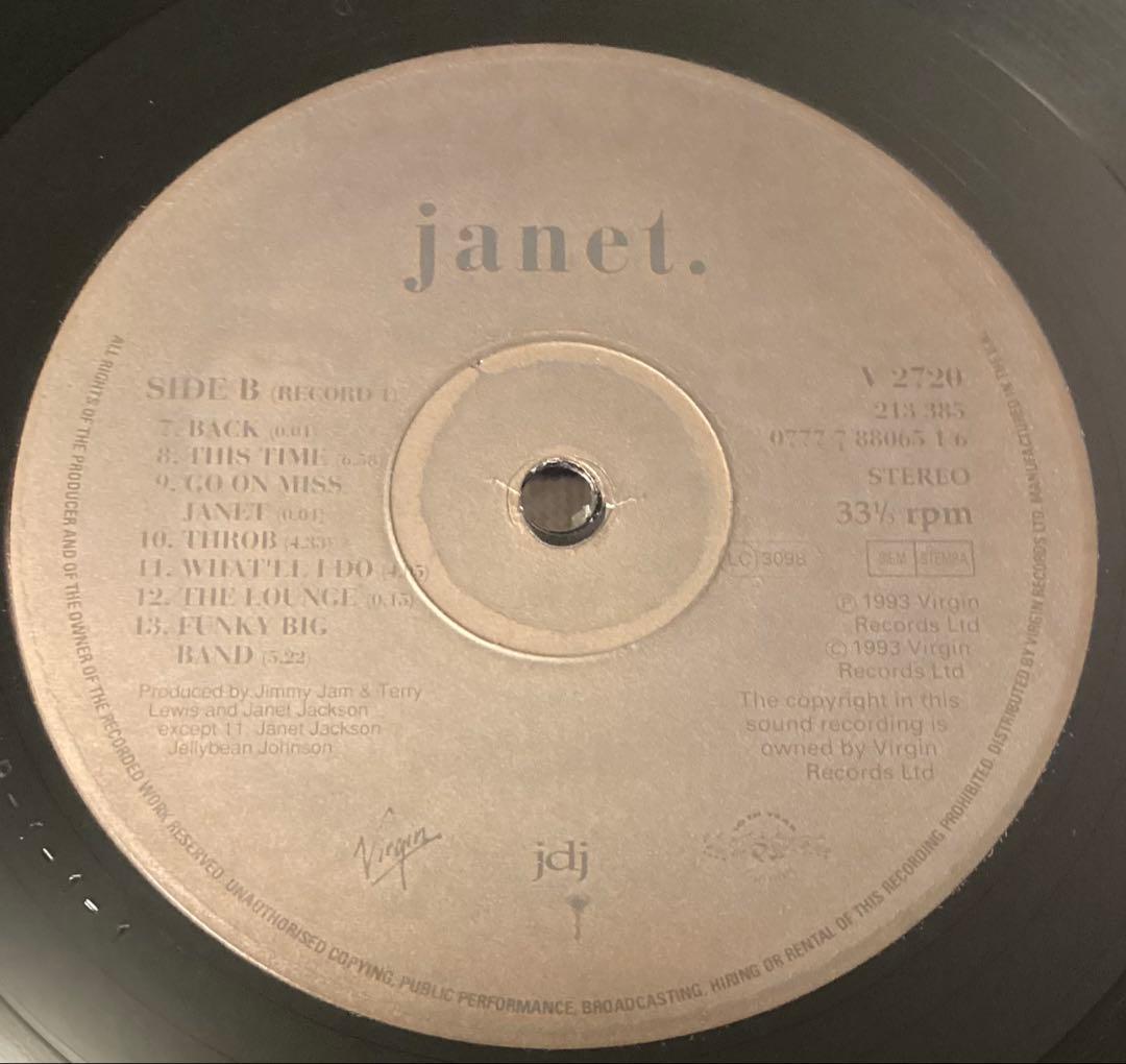 (USED)ジャネット ジャクソン janet.2枚組レコード 美品オリジナル盤