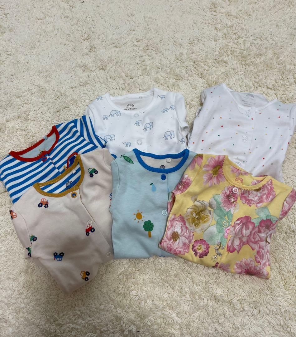 ♡むぎ♡ロンパース・カバーオール 6枚セット