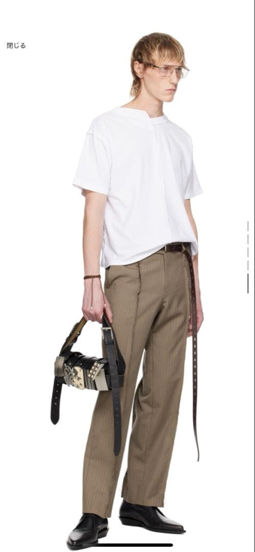 Hodakova hodakova asymmetric split tシャツ