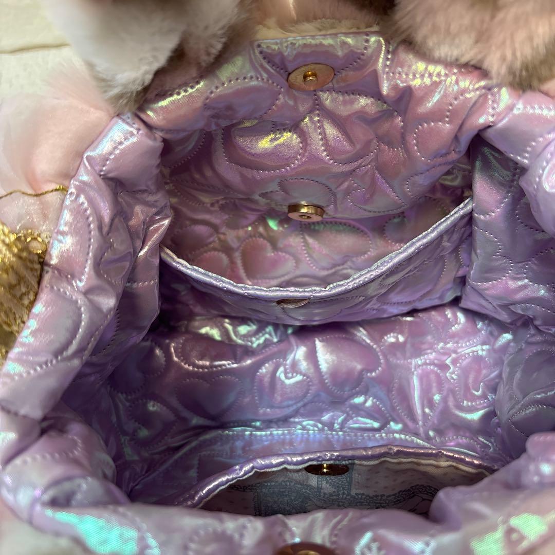 あ*こ様 コヤンイサムチョン　ハンドメイド　ファーフリルバッグ　ピンクヒョウ柄う