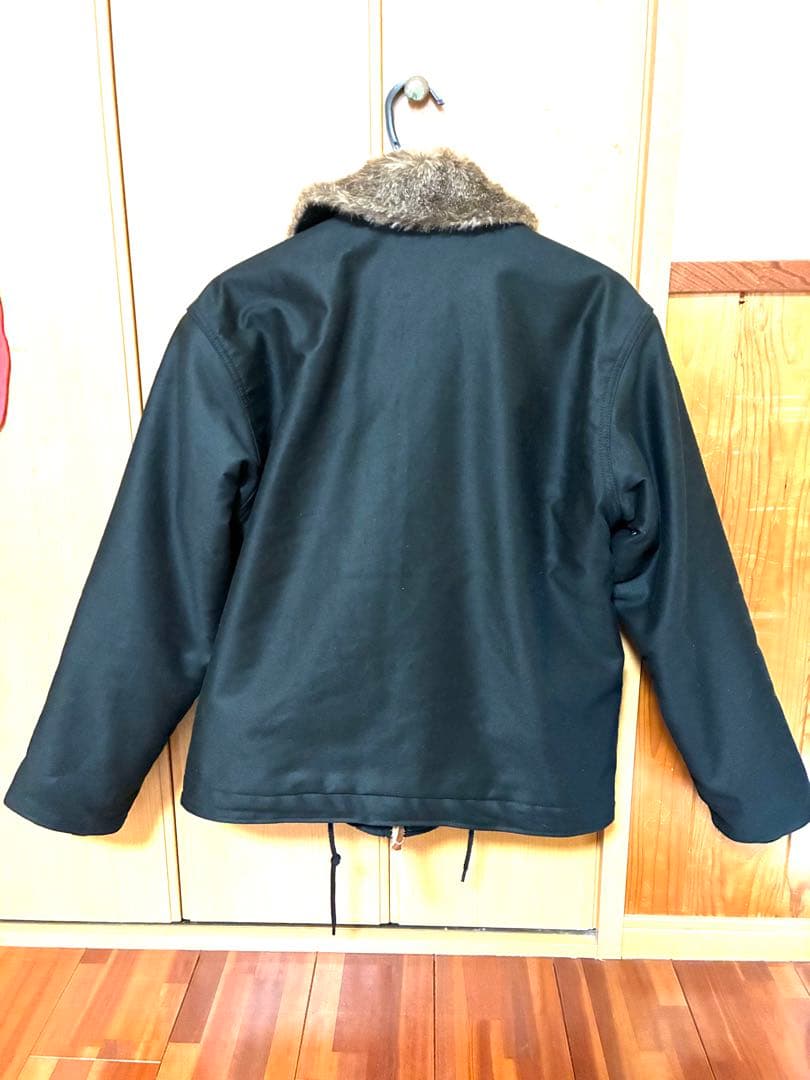 HOUSTON ブラック ミリタリージャケット サイズ36 N1デッキジャケット