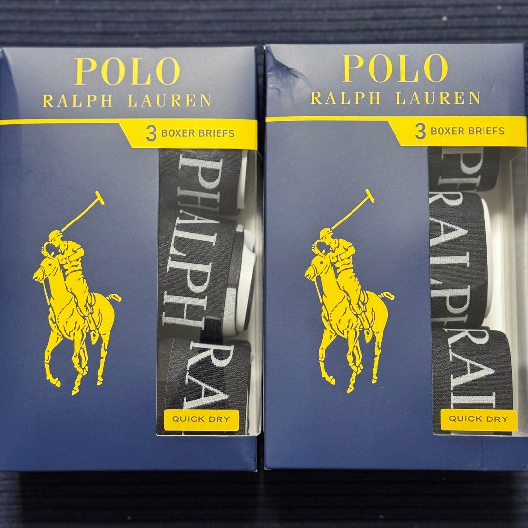 【新品6枚セット】ラルフローレン ボクサーパンツ LLサイズ 黒 正規品