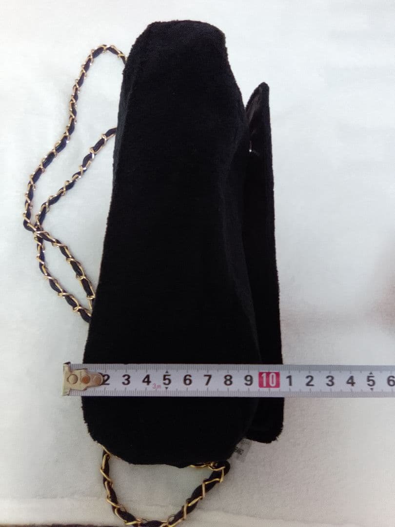 CHANEL ノベルティ黒 ショルダーバッグ ホワイトロゴ付き