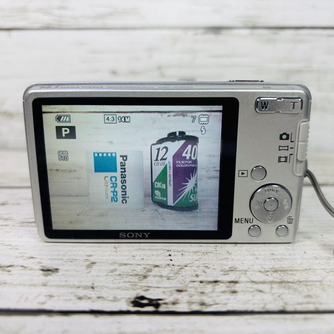 【動作良好】SONY デジタルカメラ DSC-W350D ホワイト