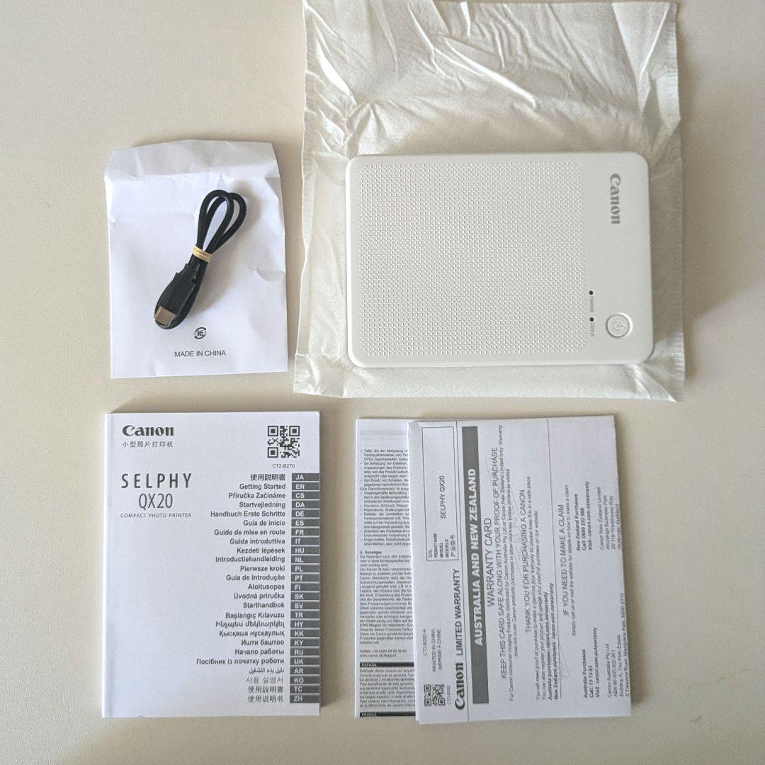 【新品未使用】Canon SELPHY QX20 コンパクトフォトプリンター