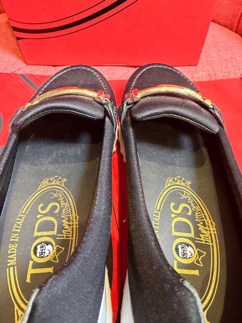 極美品　TOD'S ローファー　スニーカー　黒　ブラック　36