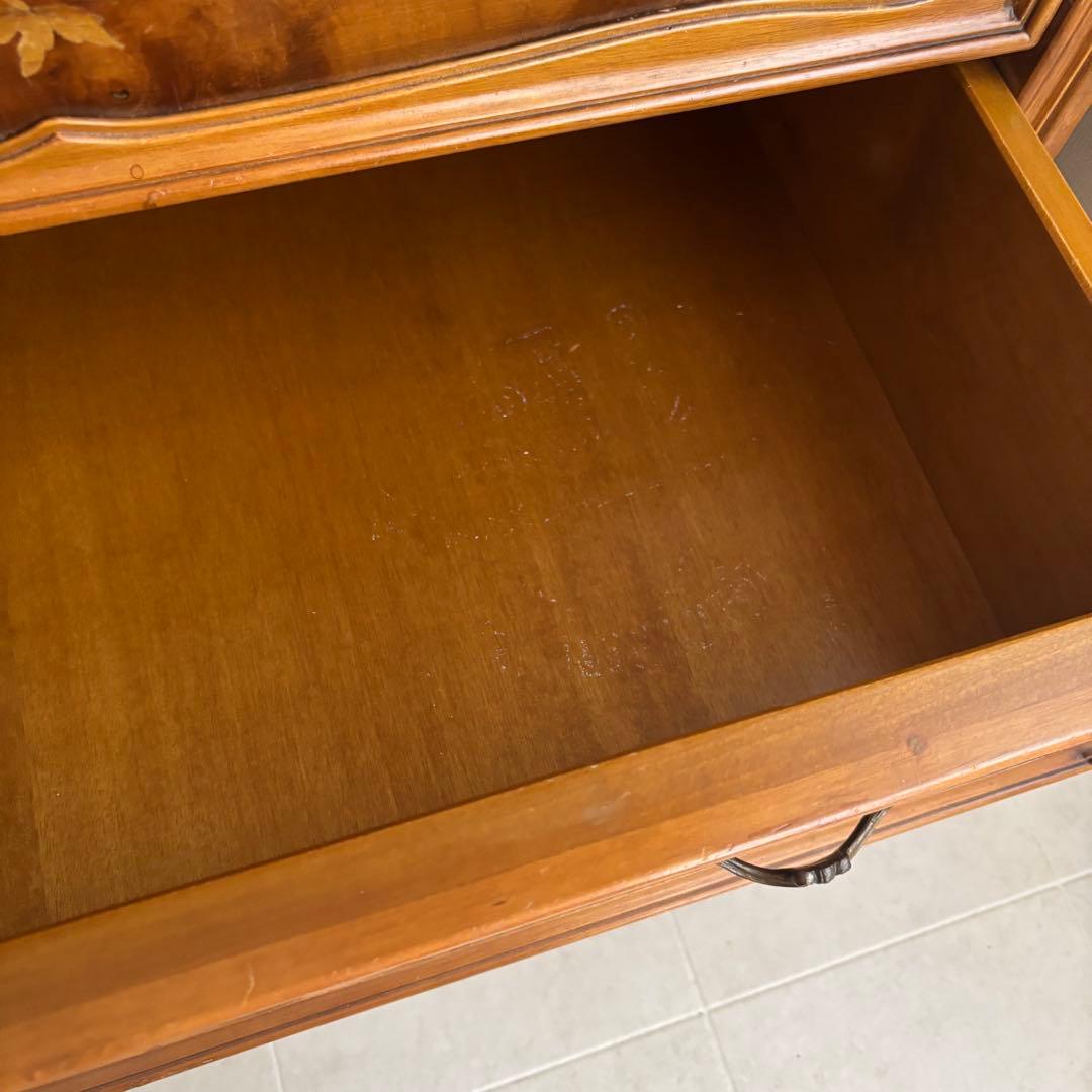 イタリア製　象嵌細工　チェスト　猫脚　アンティーク　ヨーロピアン　飾り棚　家具