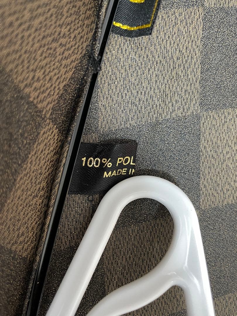 Fendi チェック柄長傘 ブラウン系