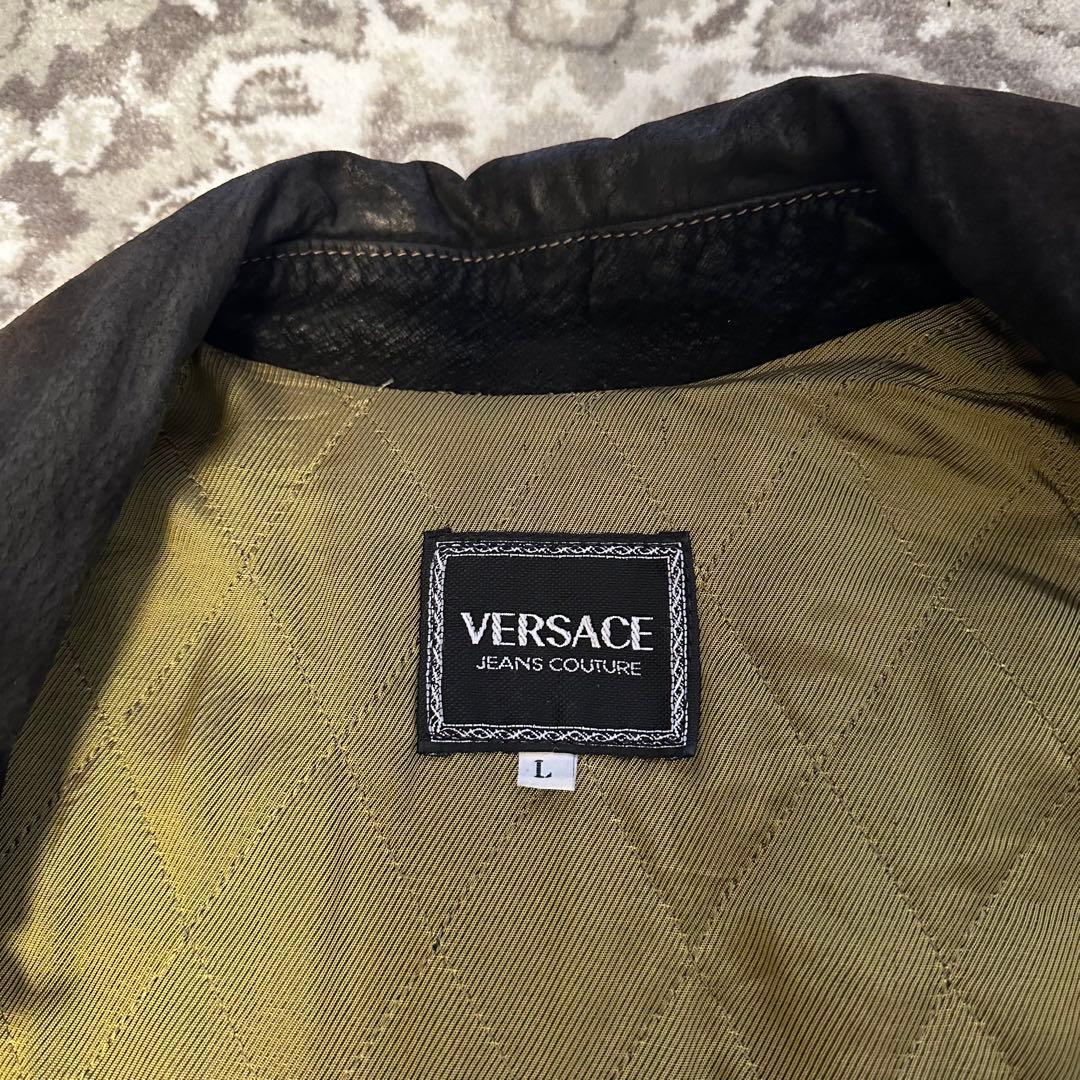 希少 VERSACE ヴェルサーチ ブラック デニムジャケット