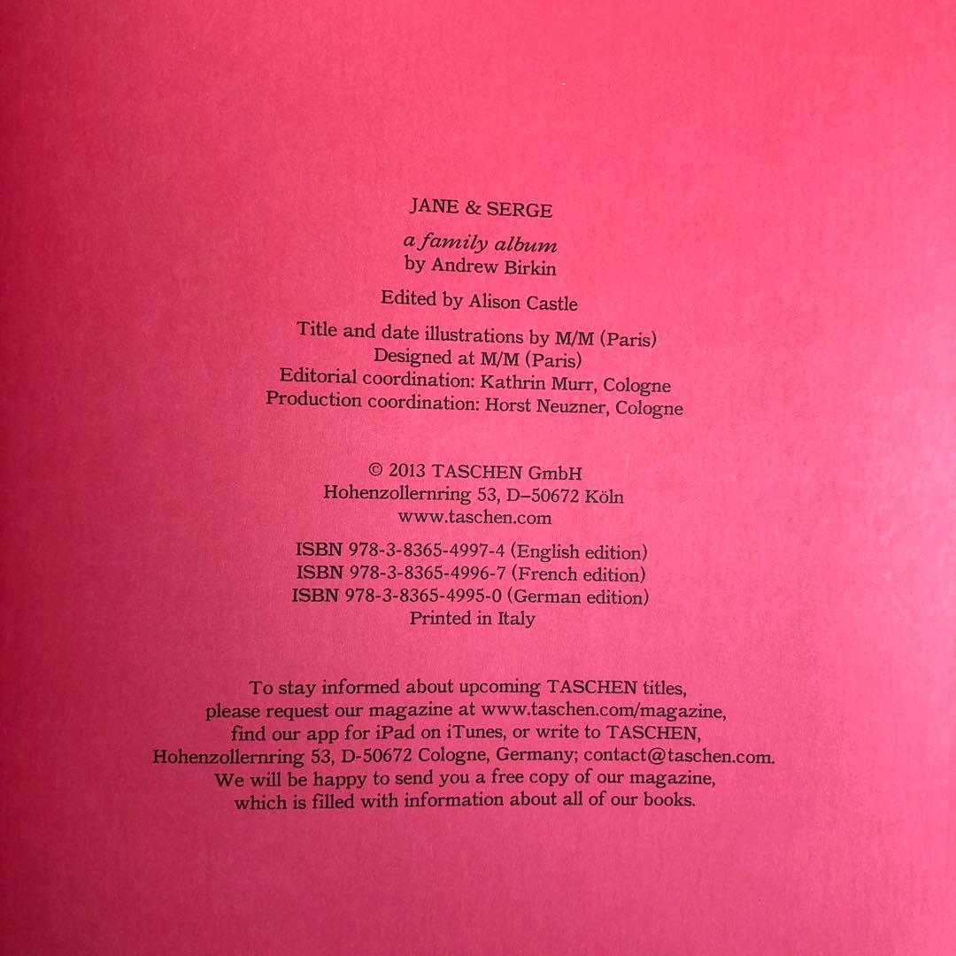 【超希少】セルジュ・ゲンズブール　バーキン A Family Album 洋書