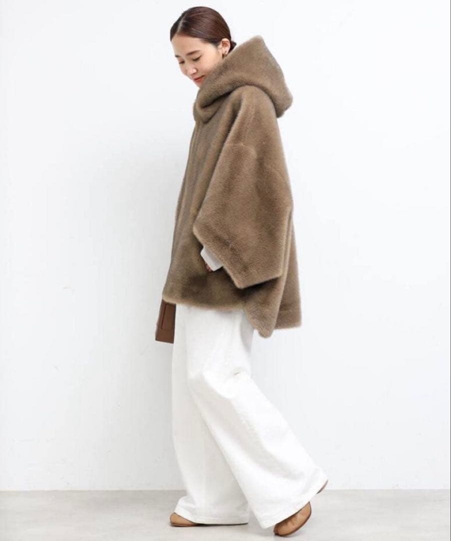 Deuxieme Classe ファーコートMY WHITE マイホワイト