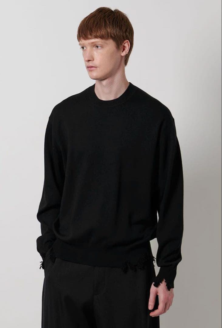 LOEFF ダメージ クルーネック プルオーバー 1