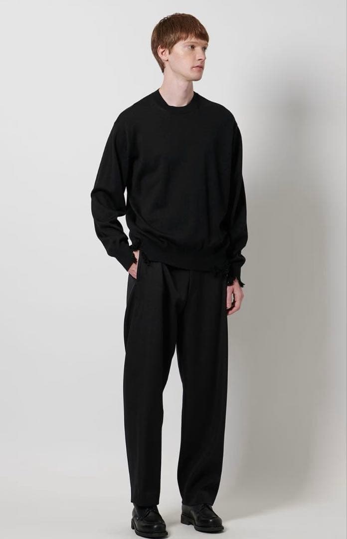 LOEFF ダメージ クルーネック プルオーバー 1