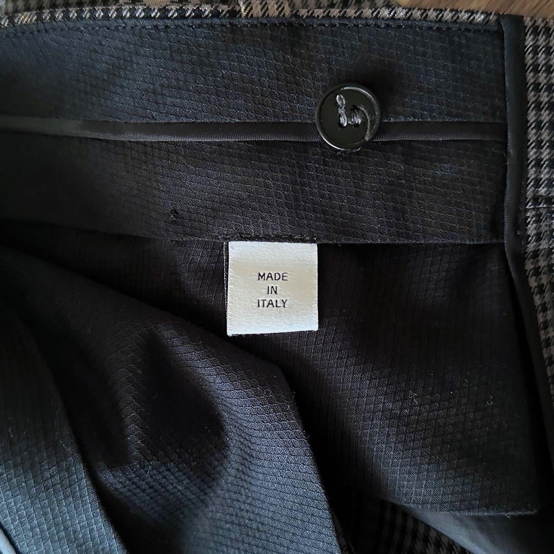 OAMC サイドスリット チェック スラックス サイズM 48 パンツ グレー