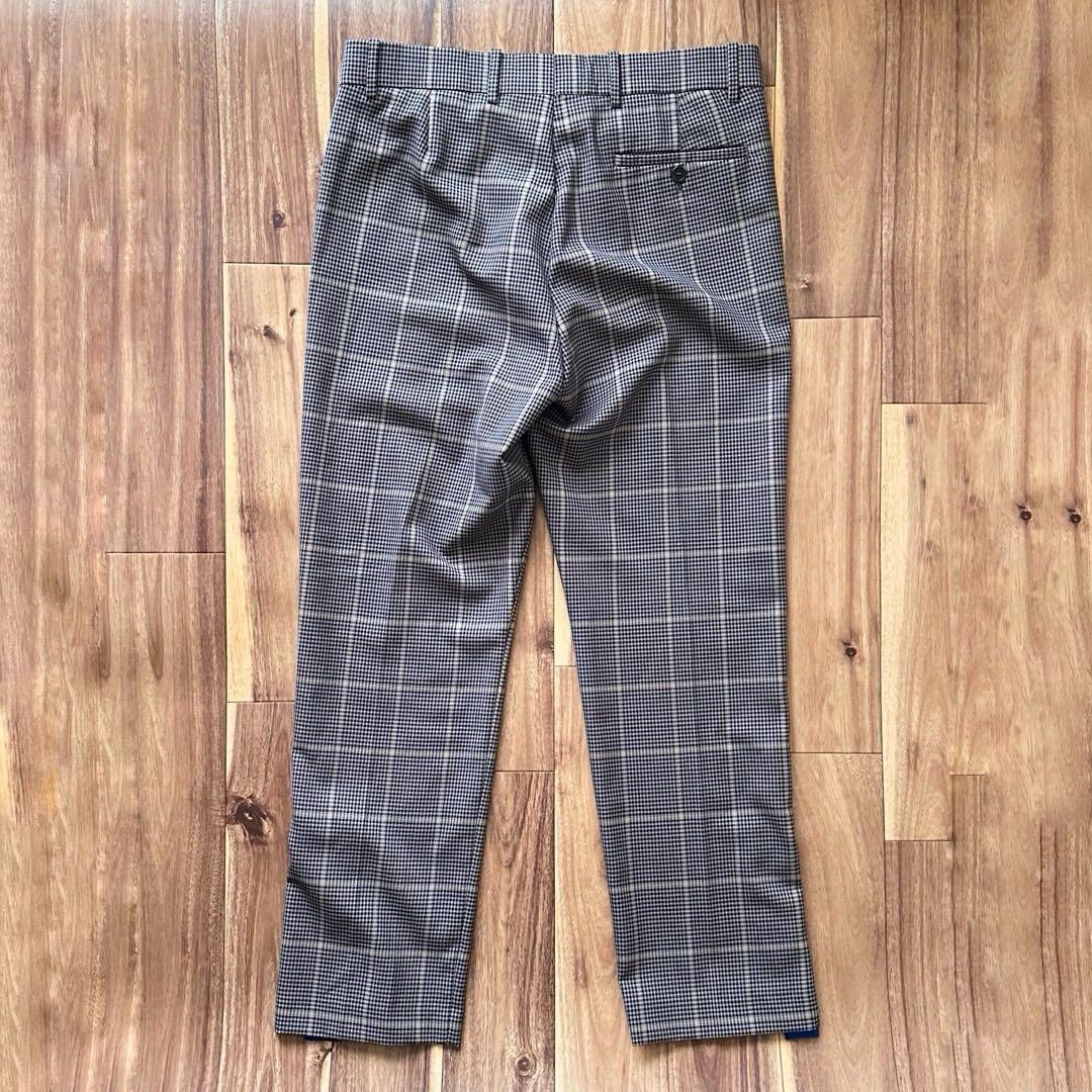 OAMC サイドスリット チェック スラックス サイズM 48 パンツ グレー