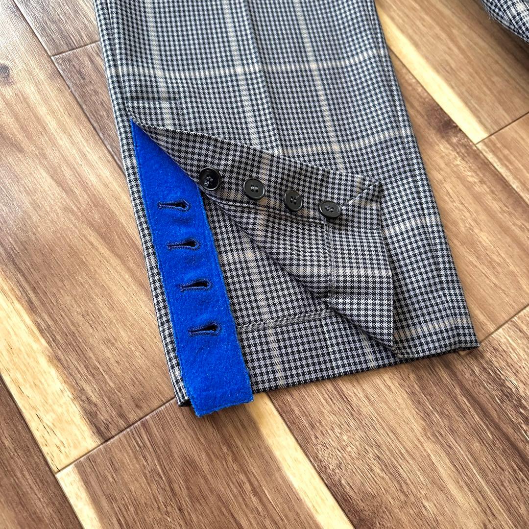 OAMC サイドスリット チェック スラックス サイズM 48 パンツ グレー