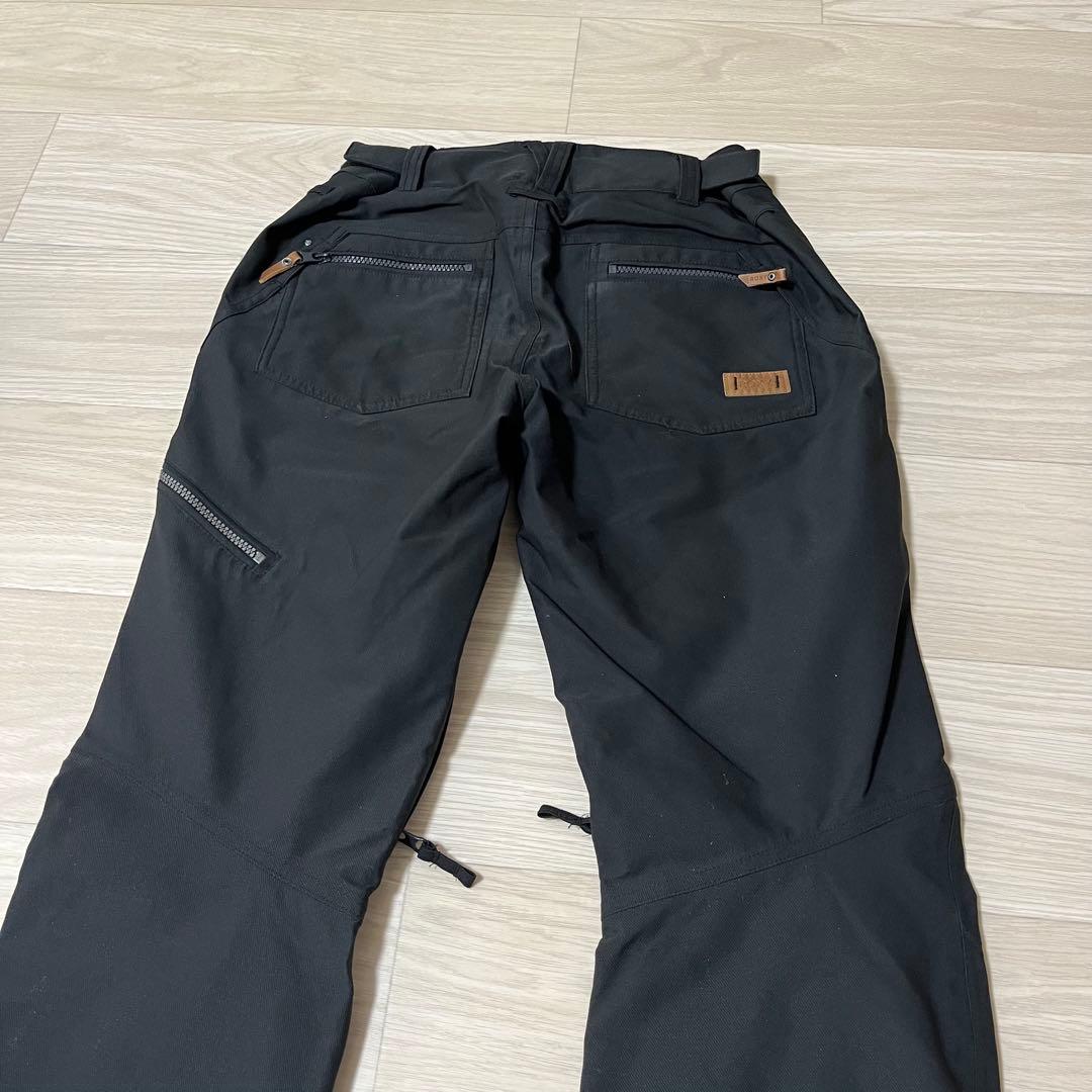 ROXY ロキシー スノーボードウェア スキーウェア 上下セット 花柄 黒 M