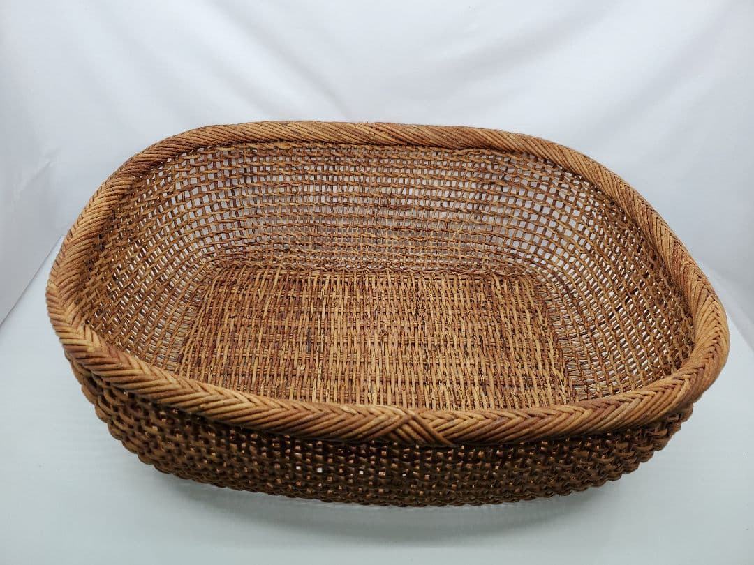 あけび　平籠　収納籠　脱衣籠　バスケット　国産
