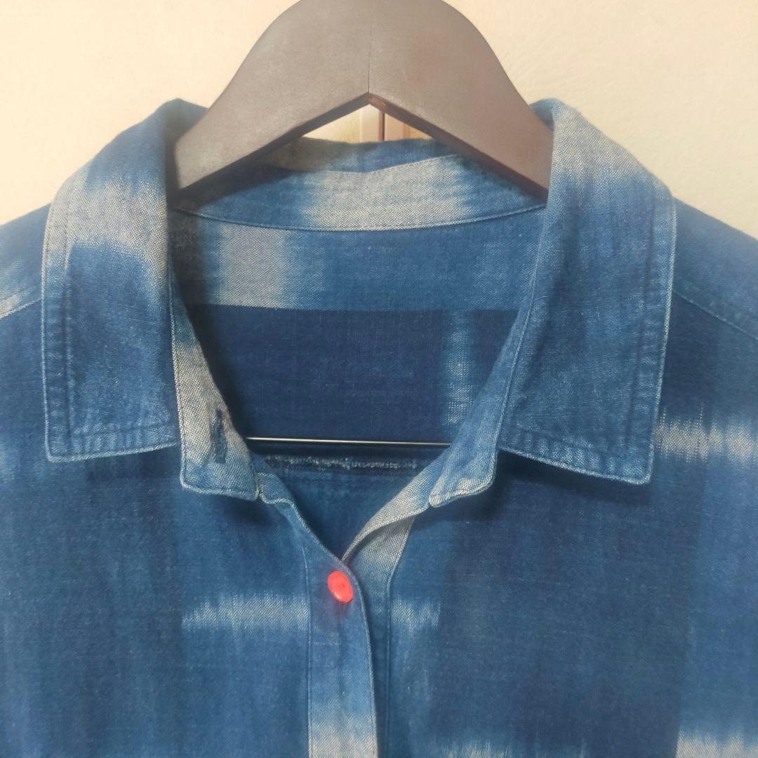 カスリラ タイダイ柄 シャツワンピース M/L